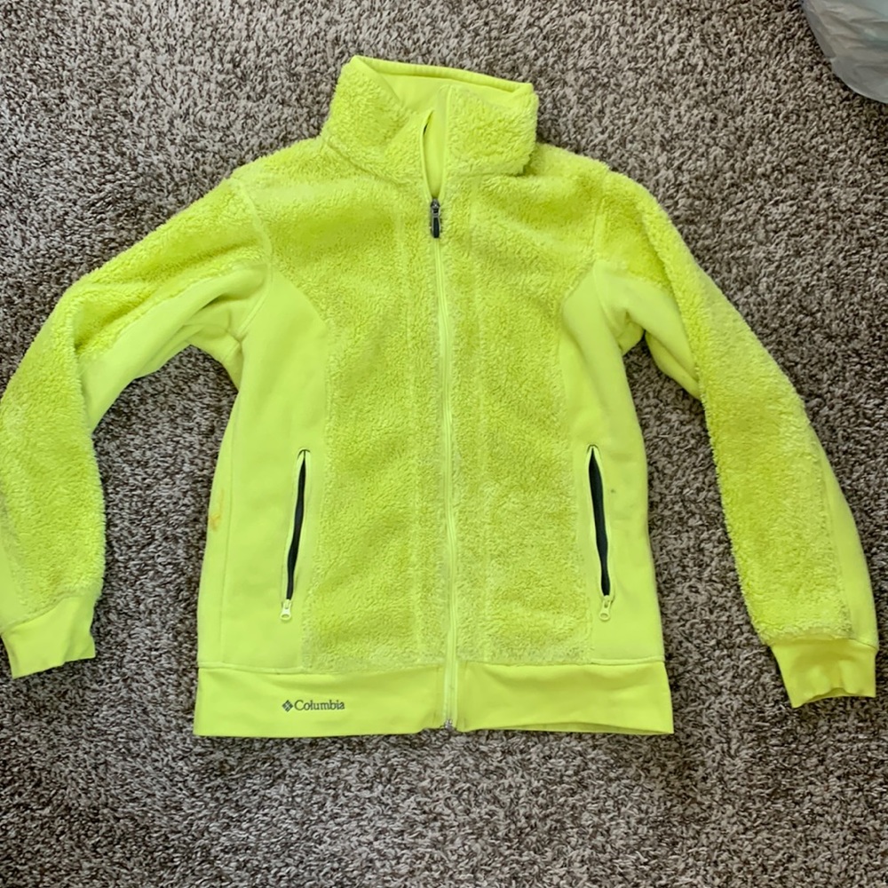Columbia interchange bright yellow fleece